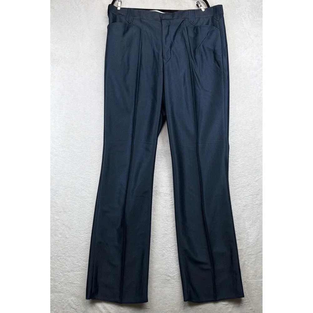 70s Vtg Westline Suit Mens 50/40 Blue Yellow Western Point Yoke Rockabilly